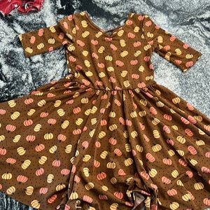 Pumpkin dot dot smile dress
